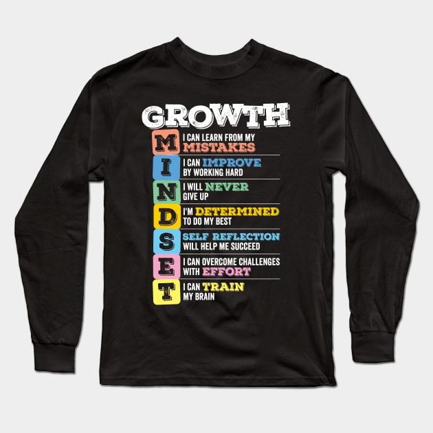 Growth Mindset Long Sleeve T-Shirt by DetourShirts